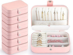 Shining Diva Fashion Jewelry Organizers Box PU Leather Storage Case for Rings, Earrings,